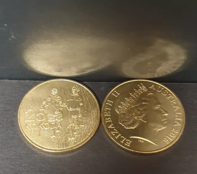 🔥 Rare 2016 Aust. 25 cent coin {Quarter} - KOKODA - War in New Guinea - Uncirc. 2