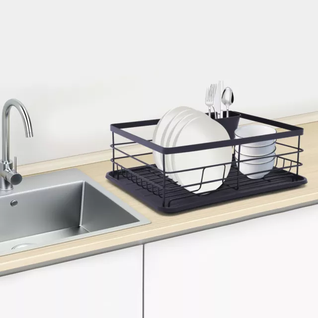 Bastidor de goteo de cocina soporte de goteo bandeja de goteo cesta de goteo 3 piezas