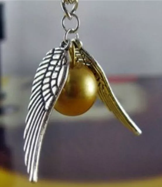 Harry Potter, goldener Schnatz Anhänger mit silberne Flügel, Halskette, Sammlere