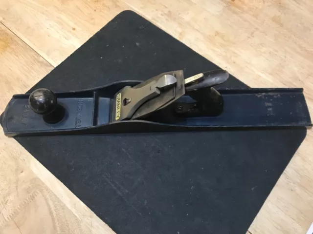 Vtg Stanley Bailey Corrugated Bottom No.7 Woodworking Plane w/ Sweetheart Cutter