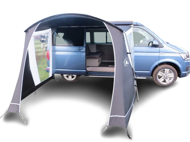 Brunner Comet Frameless Tailgate Tent For VW T4 T5 T6 Campervans – 2m High