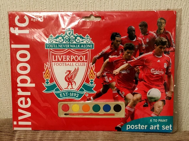 Raro Liverpool Football Club 2007 Set Poster Art Completo Originale Lfc Gerrard