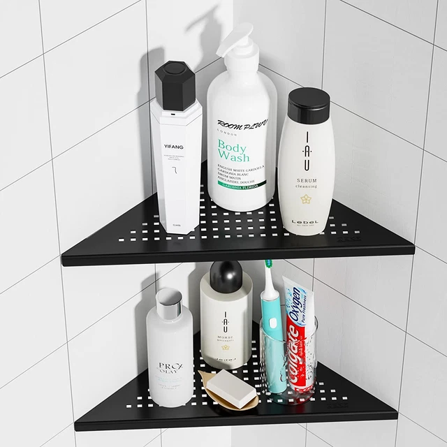 2 Pack Bathroom Corner Shelf, Recessed 10" Shower Shelf Caddy, SUS304 Stainless