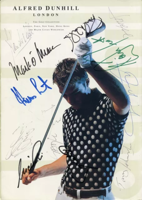 Alfred Dunhill Cup GOLF PLAYERS autographs, signed souvenir programme 2