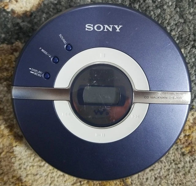 SONY DEJ100 CD Walkman Discman CD Player GProtection Blue Vintage