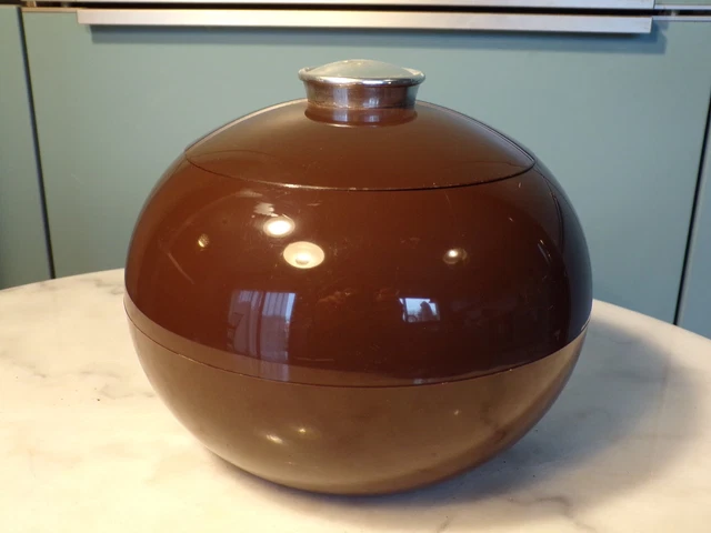 seau à glaçons vintage année 70 forme de fraise