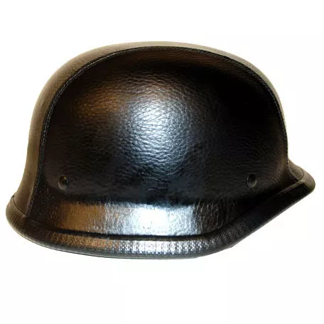 New Motorcycle Scooter Mopeds Half Face German Style Novelty Helmet Leathe Black