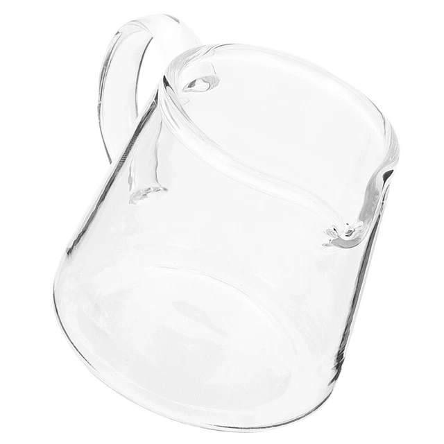 Milageto Verseur de lait Transparent en verre, pichet à crème