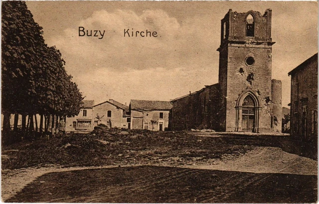 CPA Buzy - L'Eglise - Kirche - Ruines (1037528)