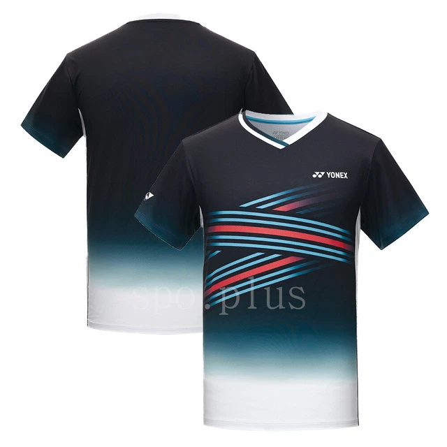 CAMISETAS DE B DMINTON para hombre YONEX 23FW ropa azul ndigo