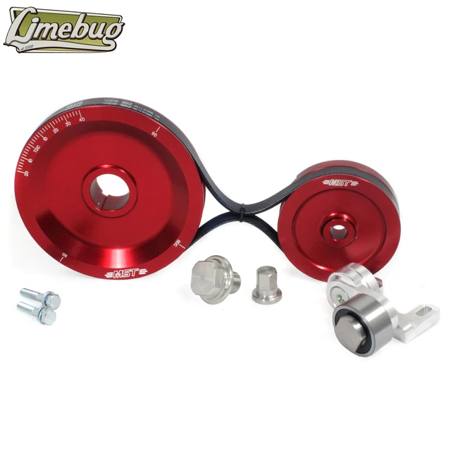 CLASSIC MST SOLID Serpentine Pulley Kit Red VW £225.02 PicClick UK