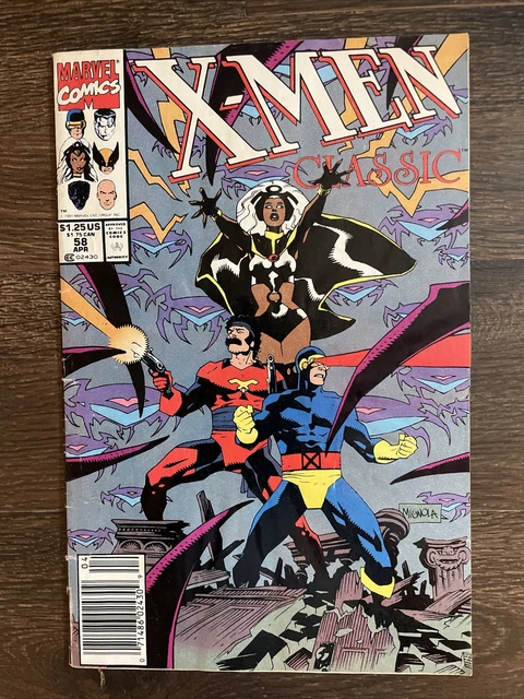 X-Men Classic #58 NEWSSTAND EDITION MIKE MIGNOLA COVER MARVEL 1991