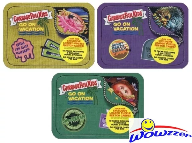 2021 Topps Garbage Pail Kids: GPK Goes on Vacation Tins Complete Set of all (3)