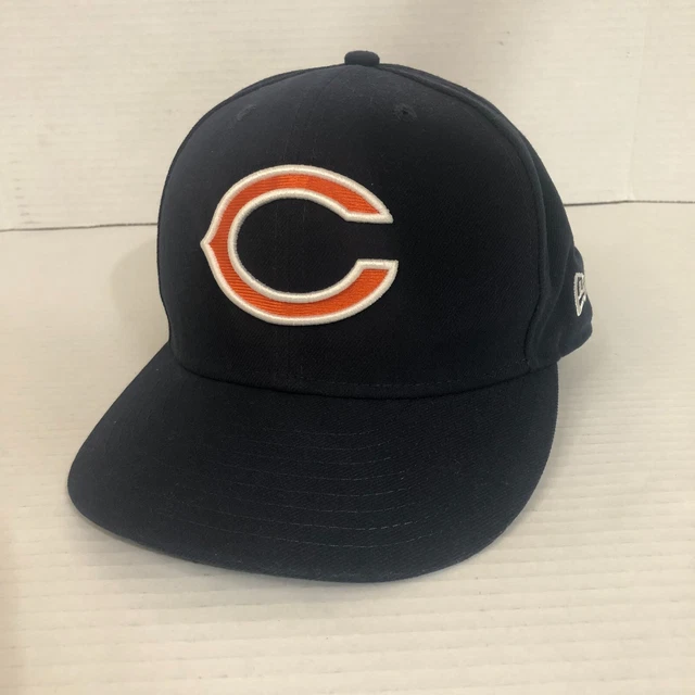 New Era 59Fifty Men's Hat Cap NFL Chicago Bears Blue NFL 7 3/8 Fitted