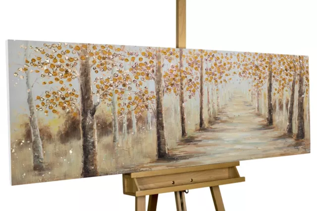 Cuadro en acrílico 'AVENIDA OTOÑO' | Lienzo 150x50cm