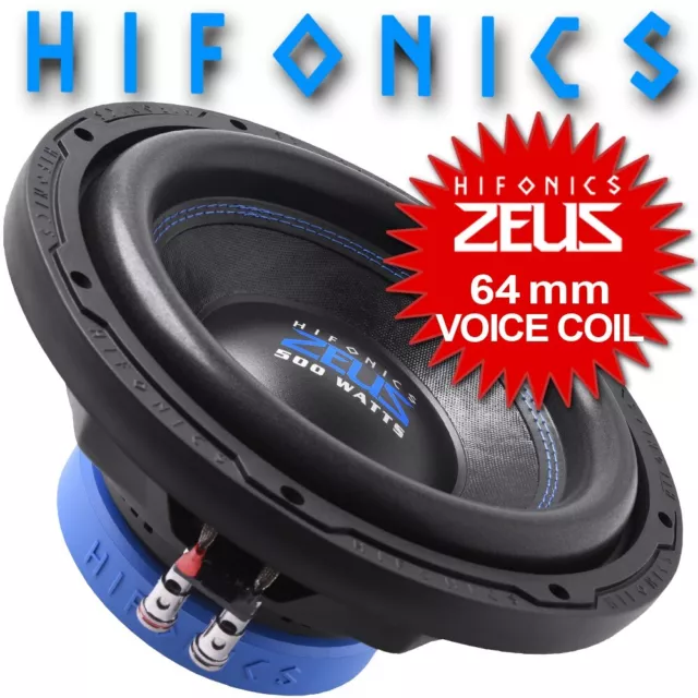 Hifonics ZEUS ZXE-10S4 25cm (10") Auto Subwoofer 4 Ohm 250 / 500 W. RMS / MAX