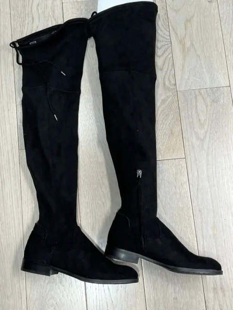 DV by Dolce Vita Neely Black Faux Suede Over The Knee Boots Womens Size 6