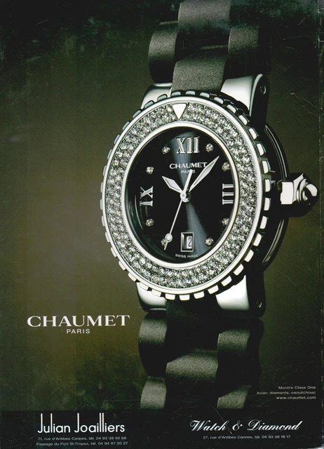 ▬► Publicite Advertising Ad Montre Chaumet 2003