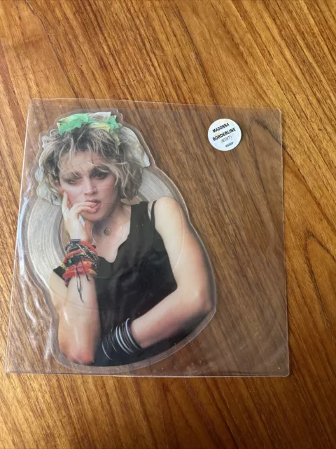 Madonna “Borderline” Original U.K. 1986 Shaped Picture Disc vinyl 7 inch W9260P