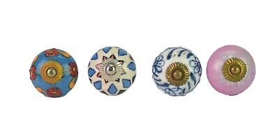 Beautiful 4 Different Pattern Drawer Knob – Vintage Style Ceramic Knobs i24-234 3