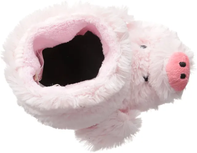 Hatley Kids' Hi-top Slouch Animal Slipper - Pig - XL (1-2) QrPH