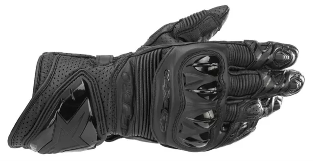 Gants de Moto dans la Peau Alpinestars Gp Pro R3 Homme Noir