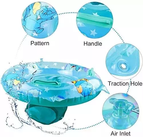 UK Baby Swimming Ring Inflatable Float Seat Toddler Kid Water Pool Swim Aid Toys 2