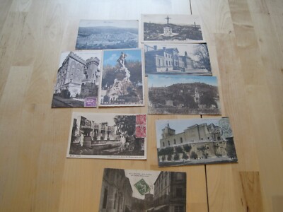 9 CARTES POSTALES ANCIENNES GARD 30 ..ALES 30100/ GARD FRANCE 