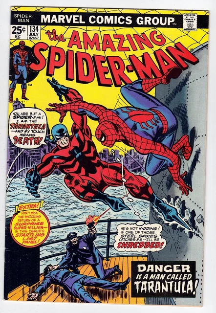 Amazing Spider-Man #134 7.5 1St Tarantula 2Nd Punisher 1974 Ow Pages