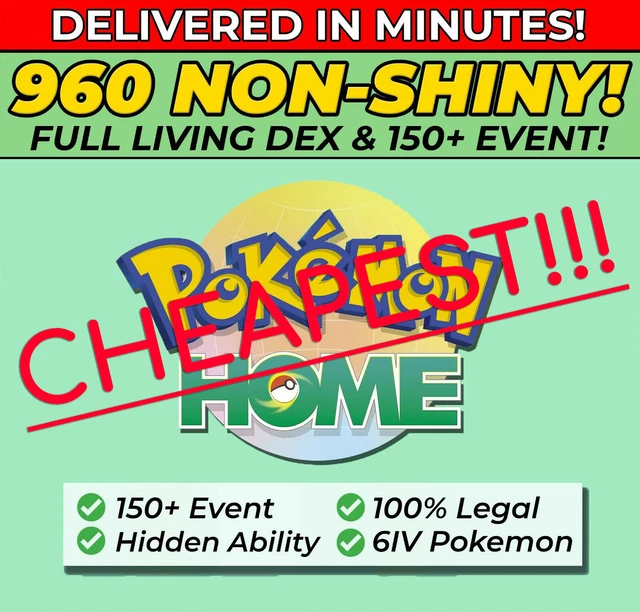 Pokémon Home Living Pokedex – Complete 807 Pokémon For Sword & Shield (943 Total Includes Extras)