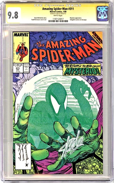 1988 Marvel 🕷 The Amazing Spider-Man #311 🕷 Cgc 9.8 Ss 💥 Signed Stan Lee 💥