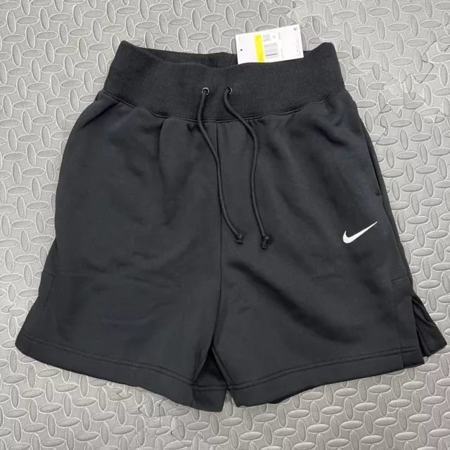 Women's Nike Sportswear Club Mid Rise Fleece Shorts Grey Size XL