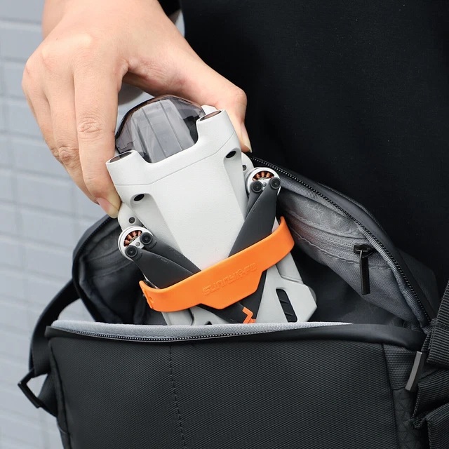 Support Protection Hélices Pour DJI Mini 3 Pro - Coque TPU Souple Grise - Fixation Rapide, Protège Hélices Et Capteurs Pendant Le Transport