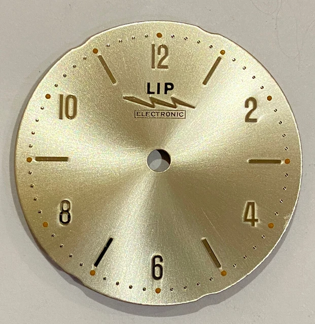 Cadran De Montre Neuf Pour LIP Electronic R27 – Diamètre 29,27 Mm, Pièce Détachée Neuve De Stock