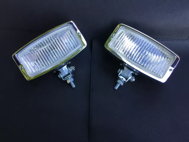 2 x HELLA Oldtimer Nebelscheinwerfer 139 – Chrom - FOG LAMP/ NOS 2