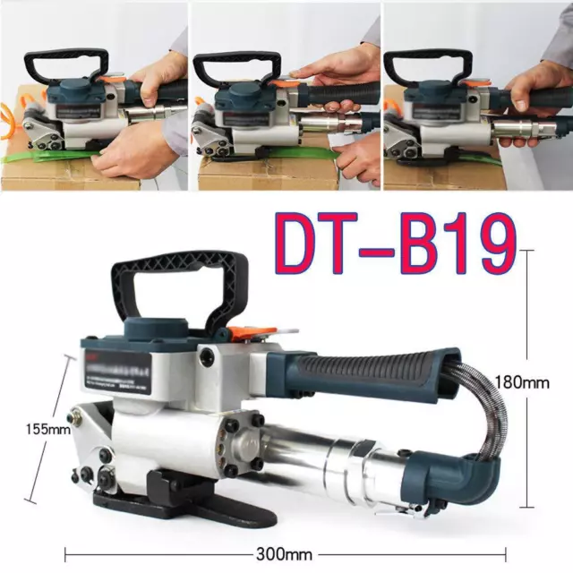 Protable Handheld Pneumatic Strapping Tool Strap Welding Banding Packaging US