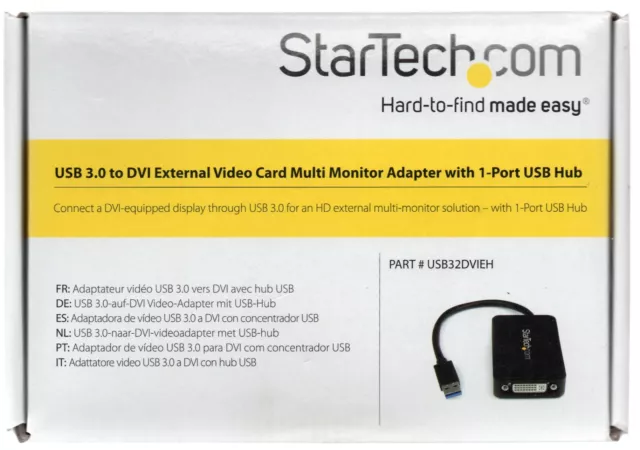 Cable Usb 3.0 A Dvi / Vga Externo Tarjeta De Video Multi Monitor Adaptador