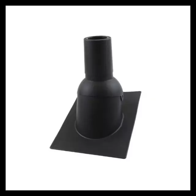 Bota de tubería para 3 in. I.D. Tubo de ventilación color negro nueva construcción/renoof