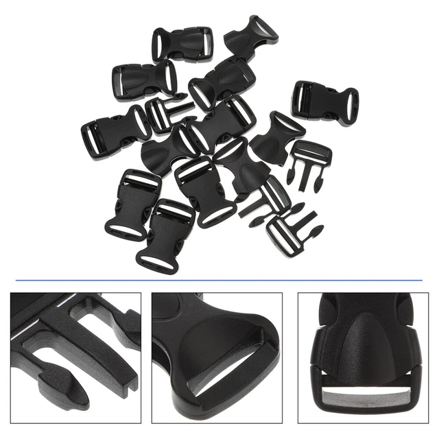 20 Paare Schnellspanner Schnallen Ersatztasche Gürtelschnalle Nylon Strap Schnal