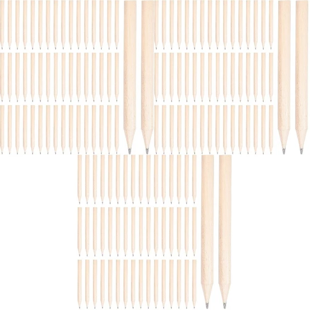 150 pz penne rotonde corte mini penne di legno bambino penne rotonde