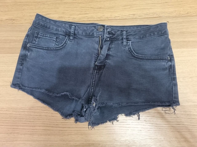 Pantaloncini grigio scuro Topshop margherita taglia 14