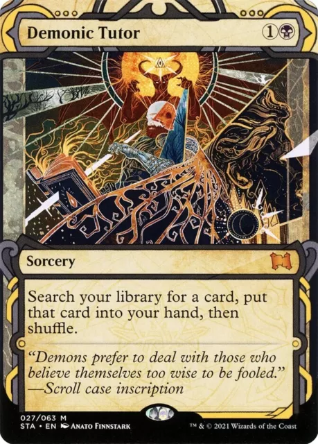 MTG Demonic Tutor Strixhaven: Mystical Archives Regular Mythic Rare MTG Demonic Tutor Strixhaven: Mystical Archives Regular Mythic Rare