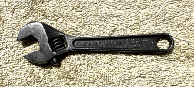 Vintage Crescent 4 Inch Adjustable Wrench - Date Code: D