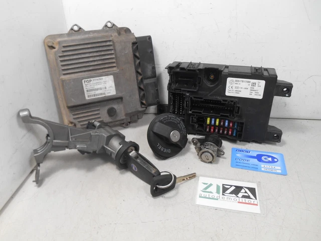 Set Clé ECU Fiat Grande Punto 1.3 Mjet 90cv 199A3000 2006 51781569