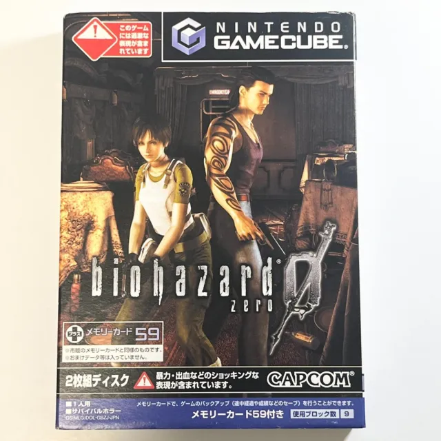 BIOHAZARD 0 ZERO Resident Evil Nintendo Gamecube CAPCOM Tested F/S
