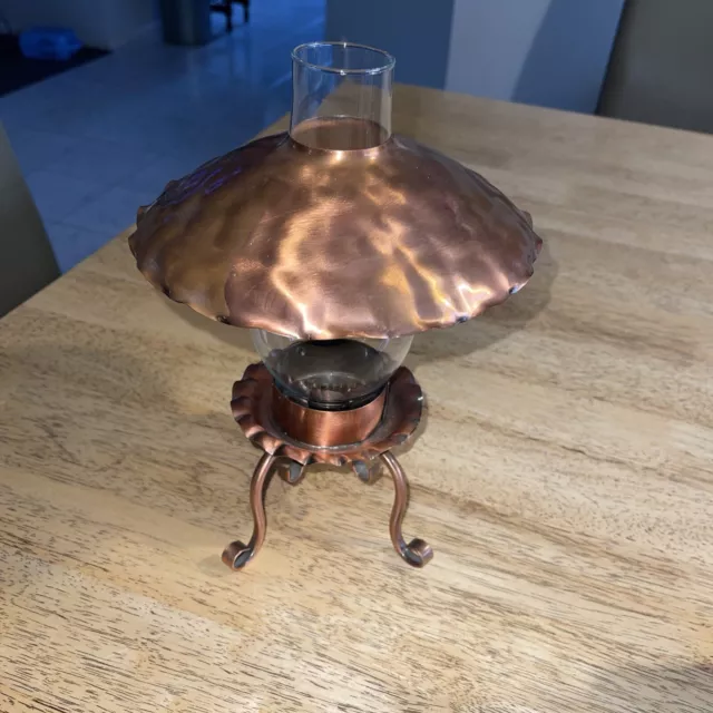 Gregorian Hammered Solid Copper Candle Holder Made In USA