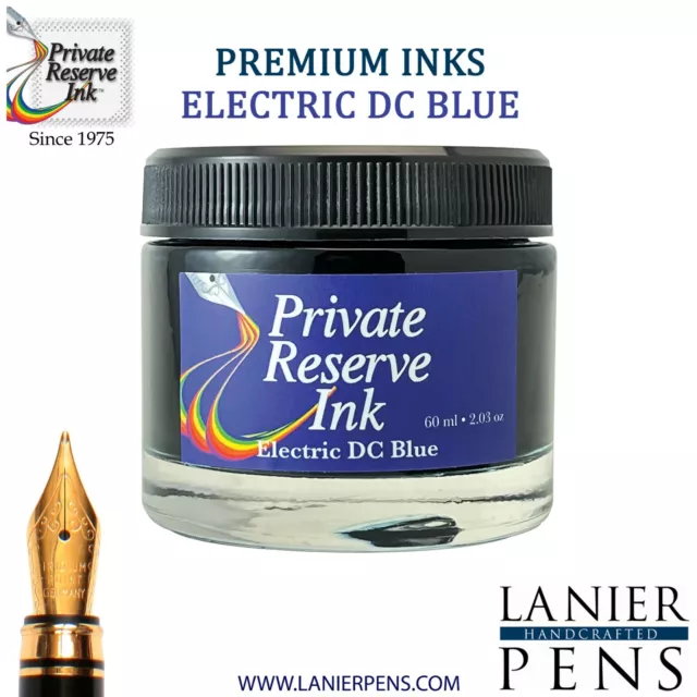 Private Reserve Ink, 60ML Ink Bottle – Electric DC Blue