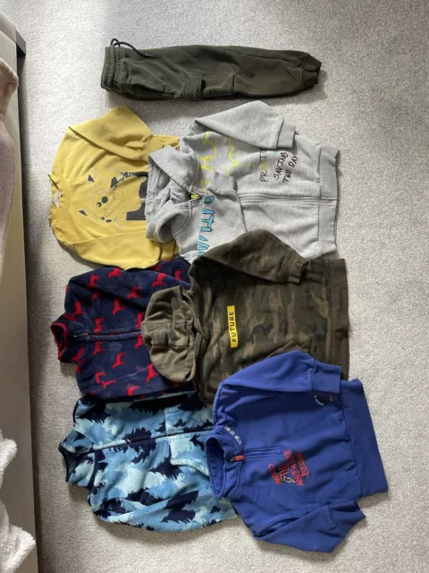 Boys 4-5 Years Clothes Bundle Hatley, Next, Primark, H&M Sweatshirts Fleeces