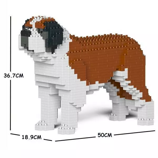 JEKCA Animal Building Blocks Kit for Kidults St. Bernard 01C