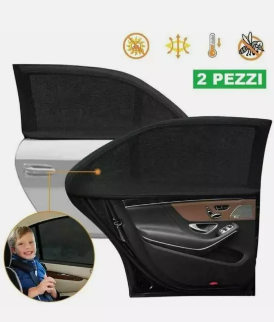 SET 2 TENDINE Parasole Auto Finestre Posteriore Bambini Vetri Posteriori  Lateral EUR 14,90 - PicClick IT